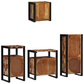 Conjunto de Móveis para Banheiro com prateleira com armazenamento com