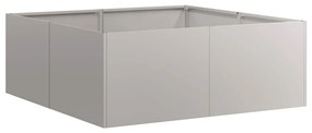 Floreira enferrujada 80x80x30 cm aço resistente