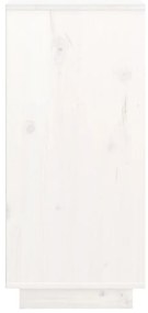 Aparador 111x34x75 cm madeira de pinho maciça branco