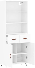 Armário alto 69,5x34x180 cm derivados de madeira branco