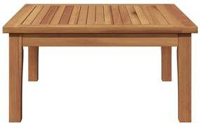 Mesa de Jardim 60x60x30 cm de Madeira Sólida de Teak
