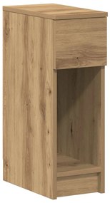Mesas de cabeceira c/ gaveta 2pcs 20x36x60cm carvalho artisiano