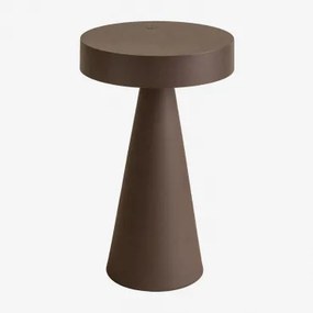 Lâmpada De Mesa Led Sem Fios Para Exterior Em Ferro Catinca Castanho Chocolate - Sklum