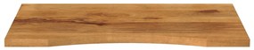 Tampo de mesa com curva 100x50x2,5 cm mangueira áspera maciça