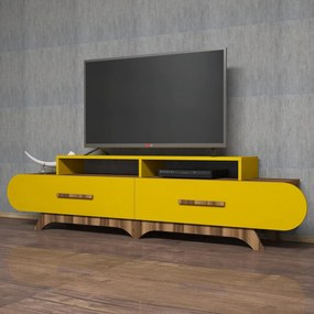 Móvel TV Flora – Nogueira – 205 x 50 x 36,8 cm