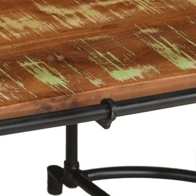 Mesa de centro 110x55x40 cm madeira recuperada maciça