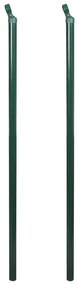 vidaXL Postes de suporte para cercas 2 pcs 175 cm