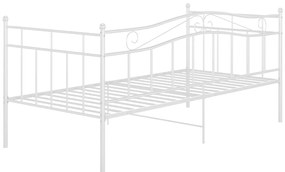 Sofá-cama 90x200 cm metal branco