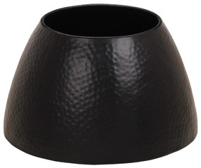 Mesa de centro em alumínio martelado Ø 50x30 cm preto