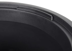 Vaso c/ interior removível 18/45 L + aspeto ranhurado antracite