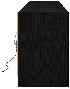 Gabinete para TV Preto 182 x 34 x 50 cm Madeira processada