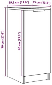 Sapateira 29,5x35x70 cm derivados de madeira madeira velha