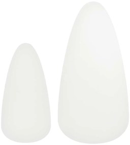 Conjunto mesas de centro 2 pcs pinho maciço branco