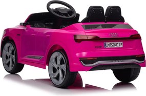 Carro elétrico para Crianças 12V 4x4 Audi SQ8, Rodas de espuma EVA, comando, assento Couro ecológico Rosa