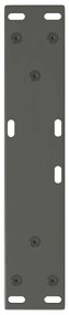 Pés para mesa de centro em V, 2 peças, antracite, 40x(30-31,3) cm, aço