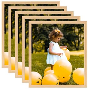 vidaXL Molduras para parede ou mesa 5 pcs 40x50 cm carvalho-claro