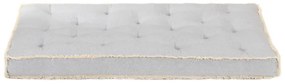 Almofadão para sofá de paletes 120x80x10 cm cinzento