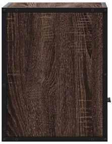 Mesa de cabeceira de parede 40x31x39,5 cm carvalho castanho
