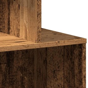 Mesa de cabeceira madeira velha 35x35x55 cm madeira trabalhada