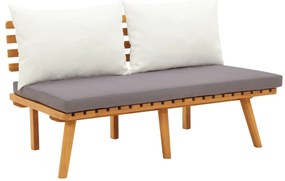 9 pcs conjunto lounge de jardim com almofadões acácia maciça