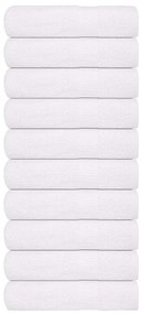 vidaXL Toalhas de mãos FROGN 10 pcs 50x100 cm 360 g/m² branco