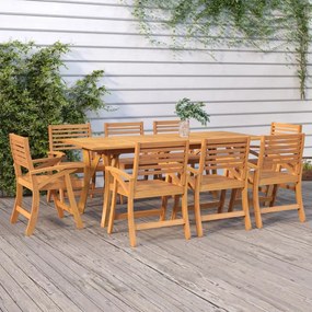 vidaXL Mesa de jardim 200x90x75 cm madeira de acácia maciça