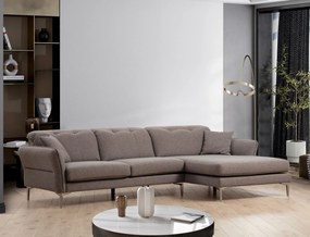 Sofá de Canto Costor – Cinzento – 290x180x96 cm