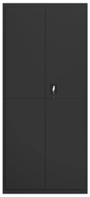 Arquivador 90x40x240 cm aço preto
