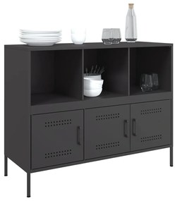 Aparador 100,5x39x79 cm aço preto