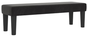 Cama box spring com colchão e banco preto 120x200 cm veludo