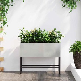 Horta Elevada vidaXL 60x26x45 cm Aço Inoxidável