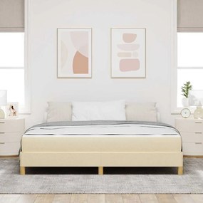 Cama Box Creme, Marrom 180 x 200 cm