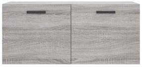 Armário parede 80x36,5x35 cm derivados de madeira cinza sonoma