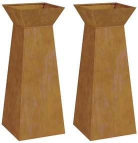 Suporte para Plantas Aço corten 40 x 40 x 101 cm