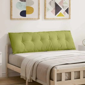 vidaXL Travesseiro para Costas Verde Claro 160 x 19 x 50 cm tecido