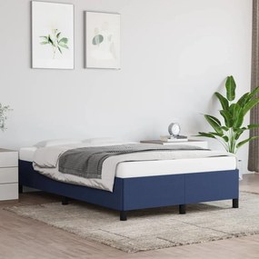 Estrutura de cama sem colchão 120x200 cm tecido azul