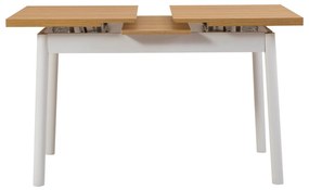 Conjunto de Mesa de Jantar Extensível Oliver – Branco – Mesa: 120x77x7