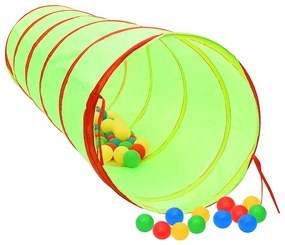 Túnel de brincar infantil 175 cm poliéster verde