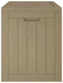 Caixa de arrumação jardim 55,5x43x53 cm polipropileno cinzento