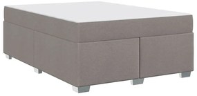 Estrutura da Cama Cinzento-acastanhado 160 x 200 cm tecido