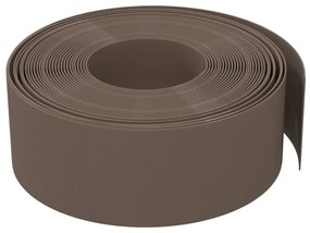 Bordas de jardim 5 pcs 10 m 20 cm polietileno castanho