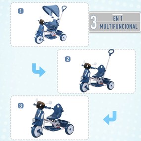 Triciclo evolutivo infantil Carrinho de criança Com função de luz e mú