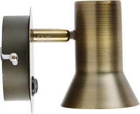 Foco de parede rotativo e inclinável em bronze com interruptor - Karin 1
