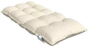 Almofadões cadeira encosto baixo 6 pcs tecido oxford creme