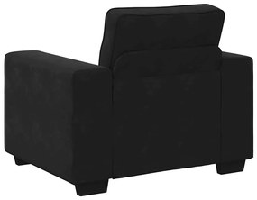 Poltrona 60 cm veludo preto