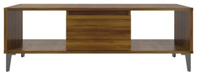 Mesa de centro derivados de madeira carvalho castanho