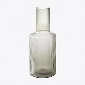 Garrafa De Vidro De 80 Cl Yulia Cinza - Sklum
