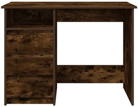Secretária 102x50x75 cm derivados de madeira carvalho fumado