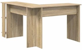 Escrivaninha de Canto com Armazenamento em Carvalho Sonoma 140x113,5x7