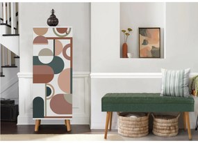 Conjunto de Mobiliário de Entrada Vegas – Branco e Verde – Sapateira 5